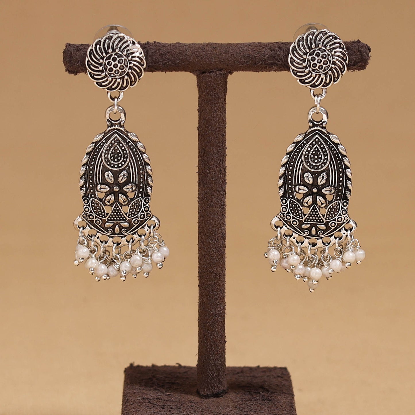 Aishwarya - German Silver Earrings 02