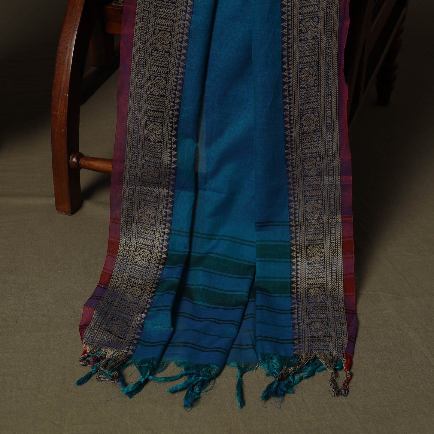 Dharwad Woven Cotton 3pc Unstitched Dress Material Suit Set 09