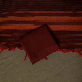 Dharwad Woven Cotton 3pc Unstitched Dress Material Suit Set 10