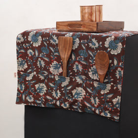 Handmade fridge top cover with 6 side utility pockets