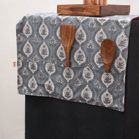 Handmade Fridge Top Cover with 6 Side Utility Pockets 17