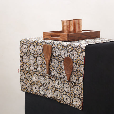 Handmade Fridge Top Cover with 6 Side Utility Pockets 18