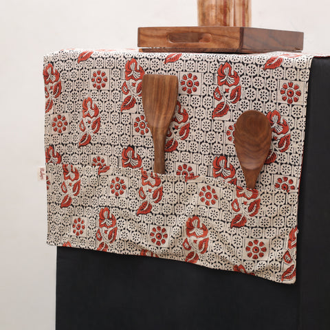 Handmade Fridge Top Cover with 6 Side Utility Pockets 19