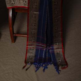 Dharwad Woven Cotton 3pc Plain Unstitched Dress Material Suit Set with Border 08