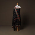 Dharwad Woven Cotton 3pc Plain Unstitched Dress Material Suit Set with Border 09