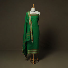 Dharwad Woven Cotton 3pc Unstitched Dress Material Suit Set 13