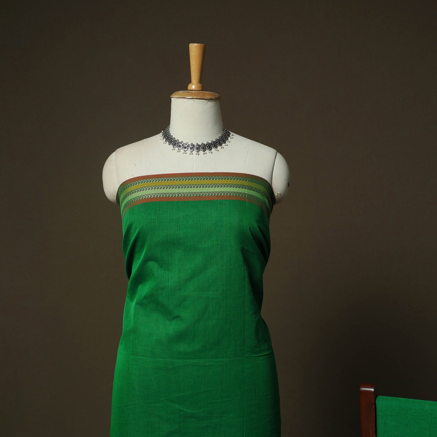 Dharwad Woven Cotton 3pc Unstitched Dress Material Suit Set 13