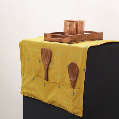 Handmade Fridge Top Cover with 6 Side Utility Pockets 26