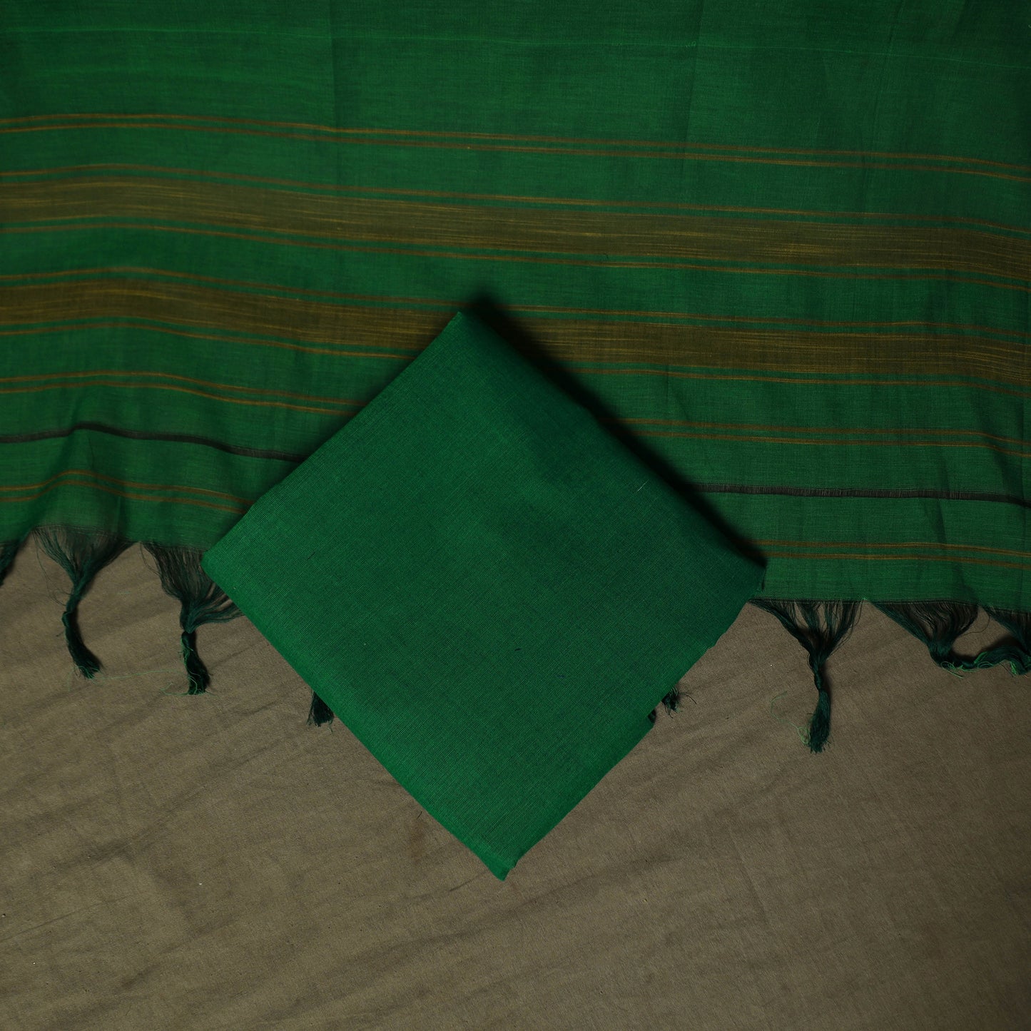Dharwad Woven Cotton 3pc Unstitched Dress Material Suit Set 13