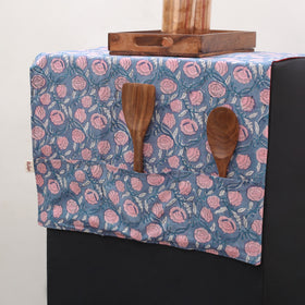 Handmade Fridge Top Cover with 6 Side Utility Pockets 28