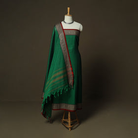 Dharwad Woven Cotton 3pc Unstitched Dress Material Suit Set 15