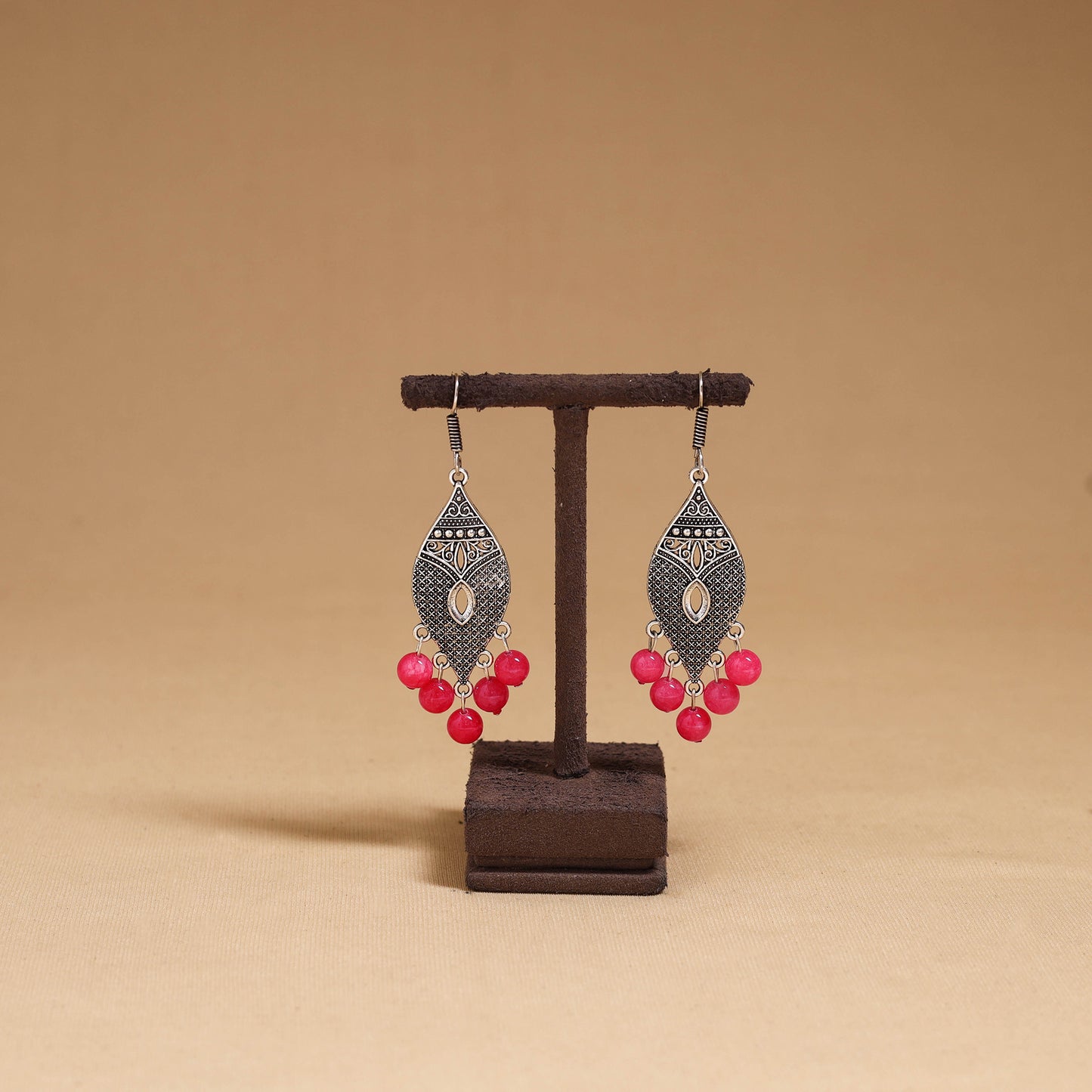 Janaki - German Silver Beaded Earrings 15