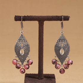 Urmila - German Silver Beaded Earrings 16