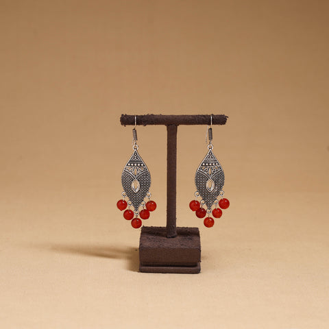 Meher - German Silver Beaded Earrings 19