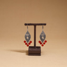 Meher - German Silver Beaded Earrings 19