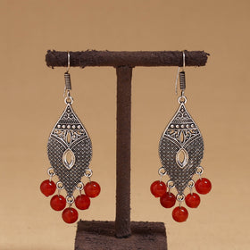 Meher - German Silver Beaded Earrings 19