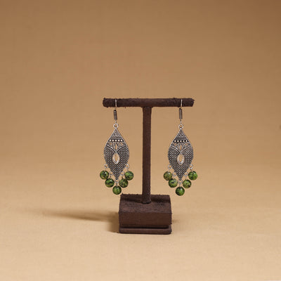 Diya - German Silver Beaded Earrings 21