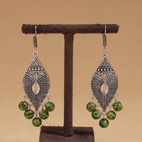 Diya - German Silver Beaded Earrings 21