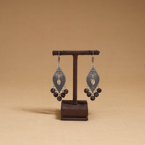 Grey - Lavanya German Silver Beaded Earrings 25