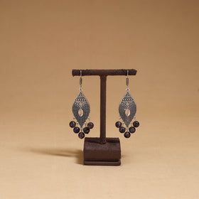 Lavanya - German Silver Beaded Earrings 25