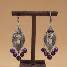 Akshara - German Silver Beaded Earrings 26