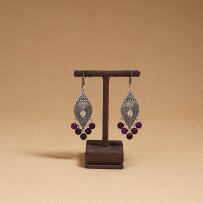 Nitya - German Silver Beaded Earrings 28