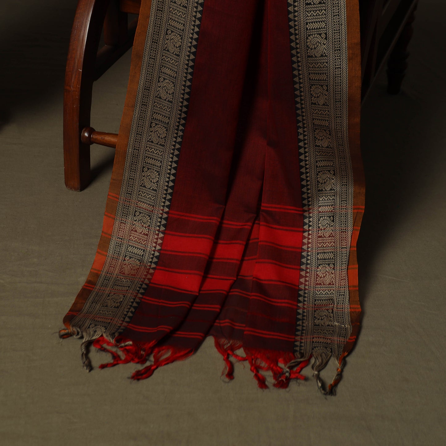 Dharwad Woven Cotton 3pc Unstitched Dress Material Suit Set 18