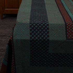 Green - cotton bagh double bedsheet with pillow covers 13