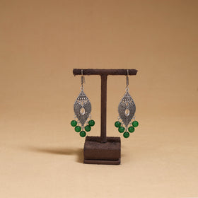 Bhumi - German Silver Beaded Earrings 27