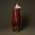 Dharwad Woven Cotton 3pc Unstitched Dress Material Suit Set 19