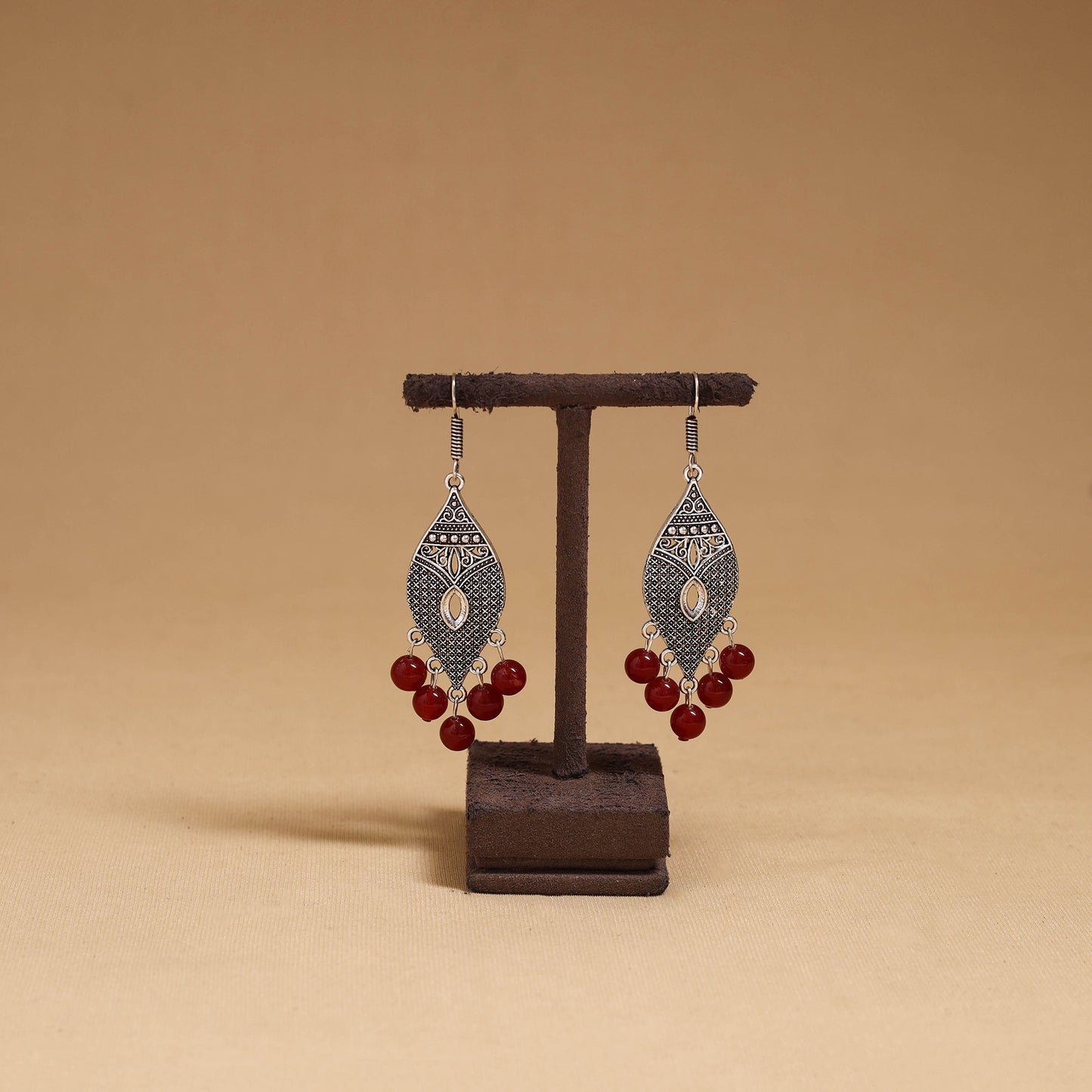 Yamini - German Silver Beaded Earrings 29