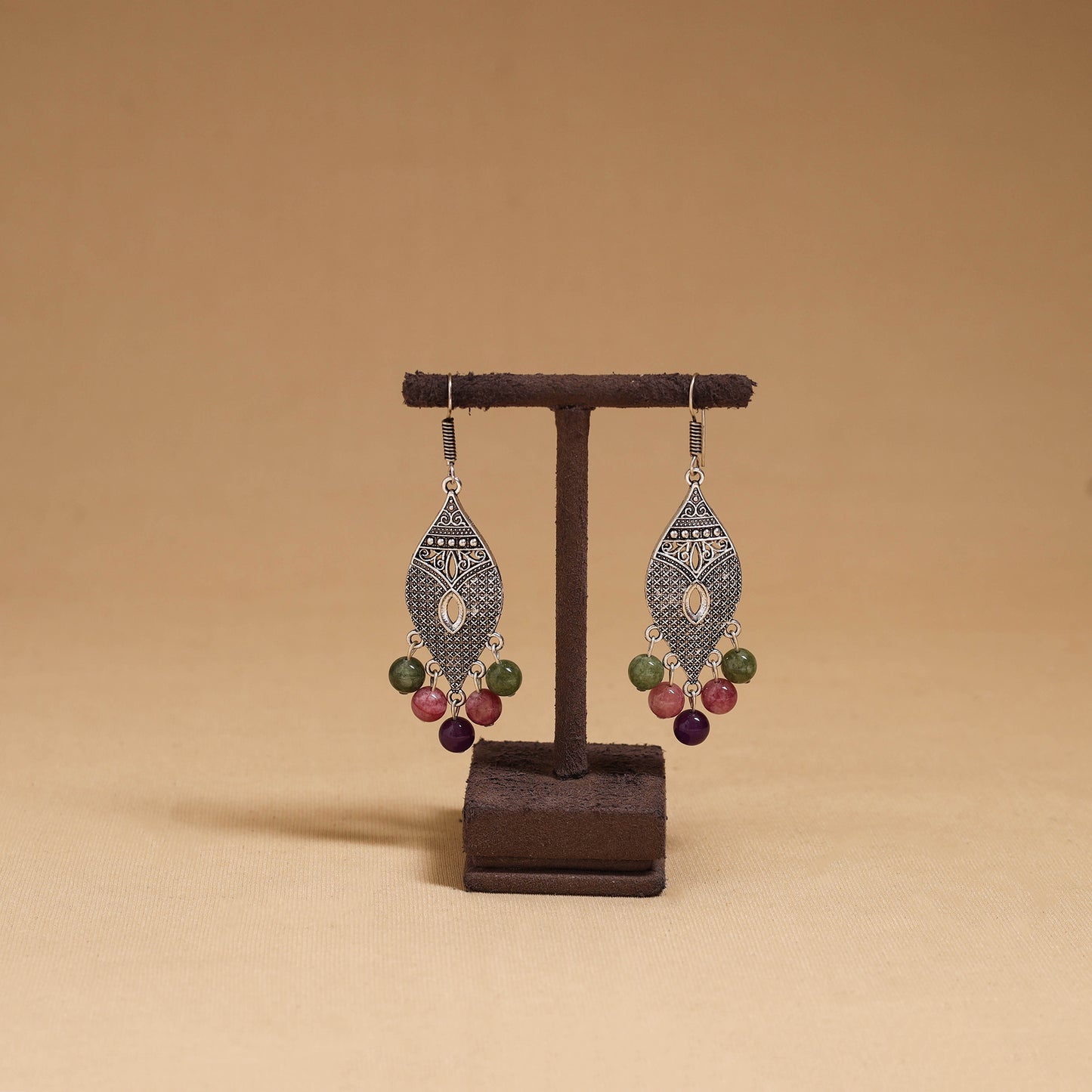 Kamini - German Silver Beaded Earrings 30