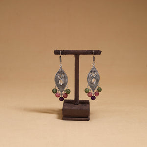 Grey - Kamini German Silver Beaded Earrings 30