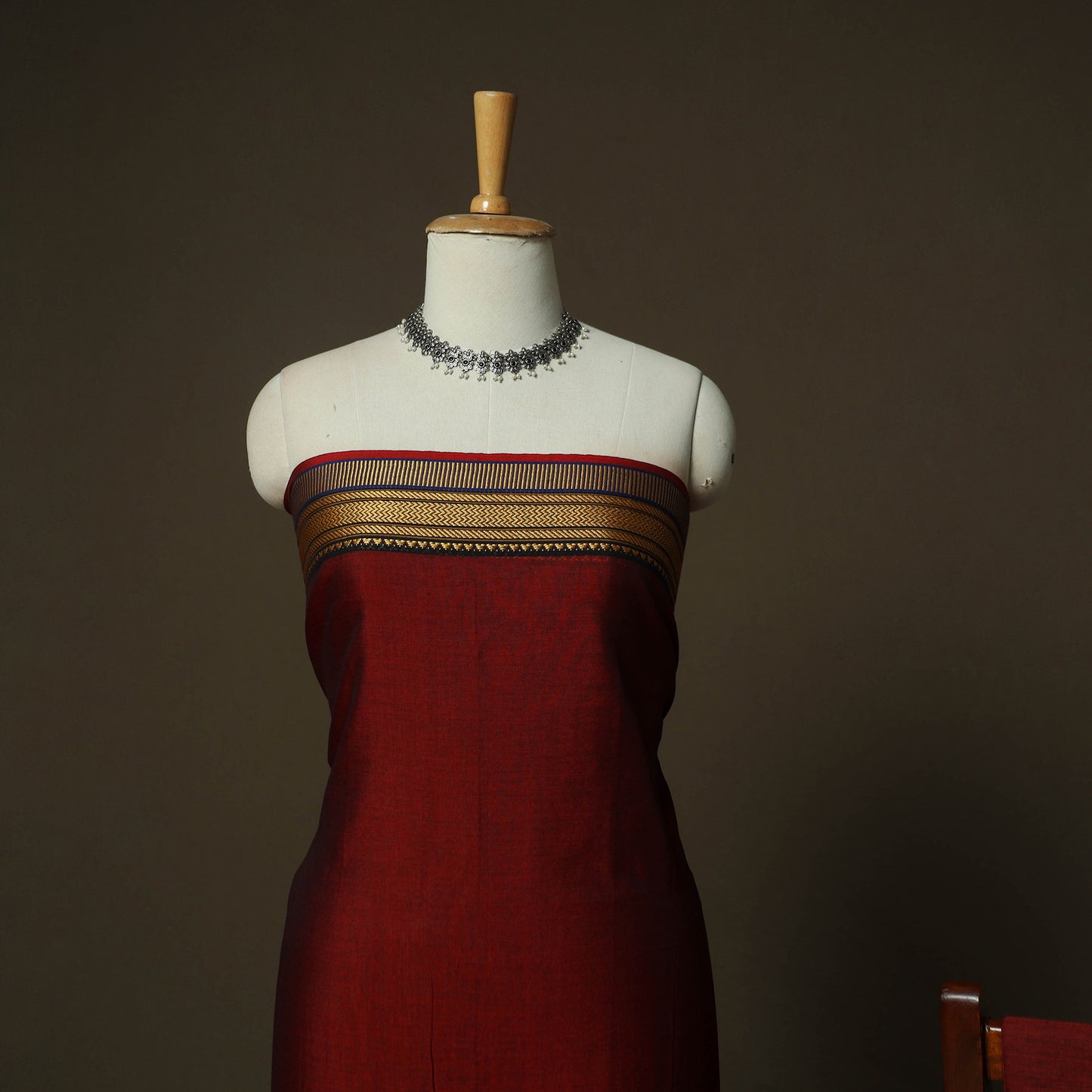 Dharwad Woven Cotton 3pc Unstitched Dress Material Suit Set 19