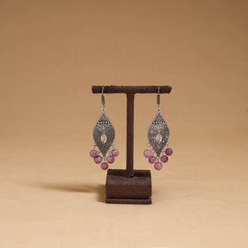 Gaurika - German Silver Beaded Earrings 31