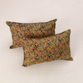 Yellow - set of 2 kalamkari cotton pillow covers 29