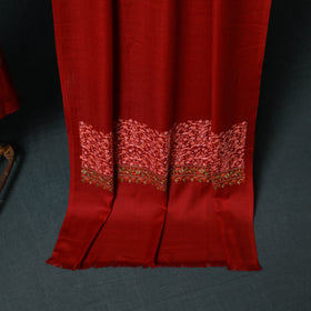 3pc Heavy Chain Stitch Embroidered Wool Unstitched Dress Material Suit Set 20