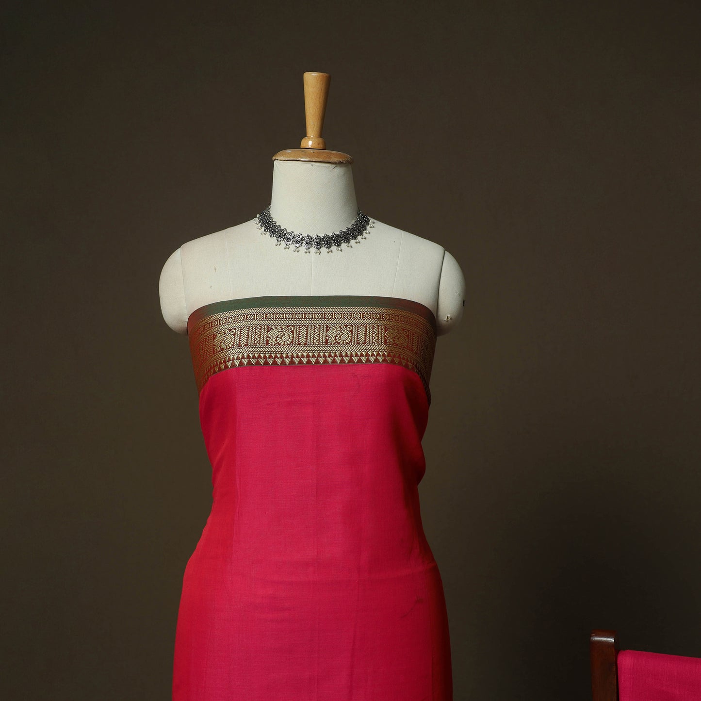 Dharwad Woven Cotton 3pc Unstitched Dress Material Suit Set 21