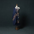 3pc Heavy Embroidered Wool Unstitched Dress Material Suit Set 26