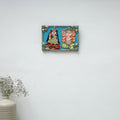 Laxmi & ganesha - handpainted clay art wall frame 07