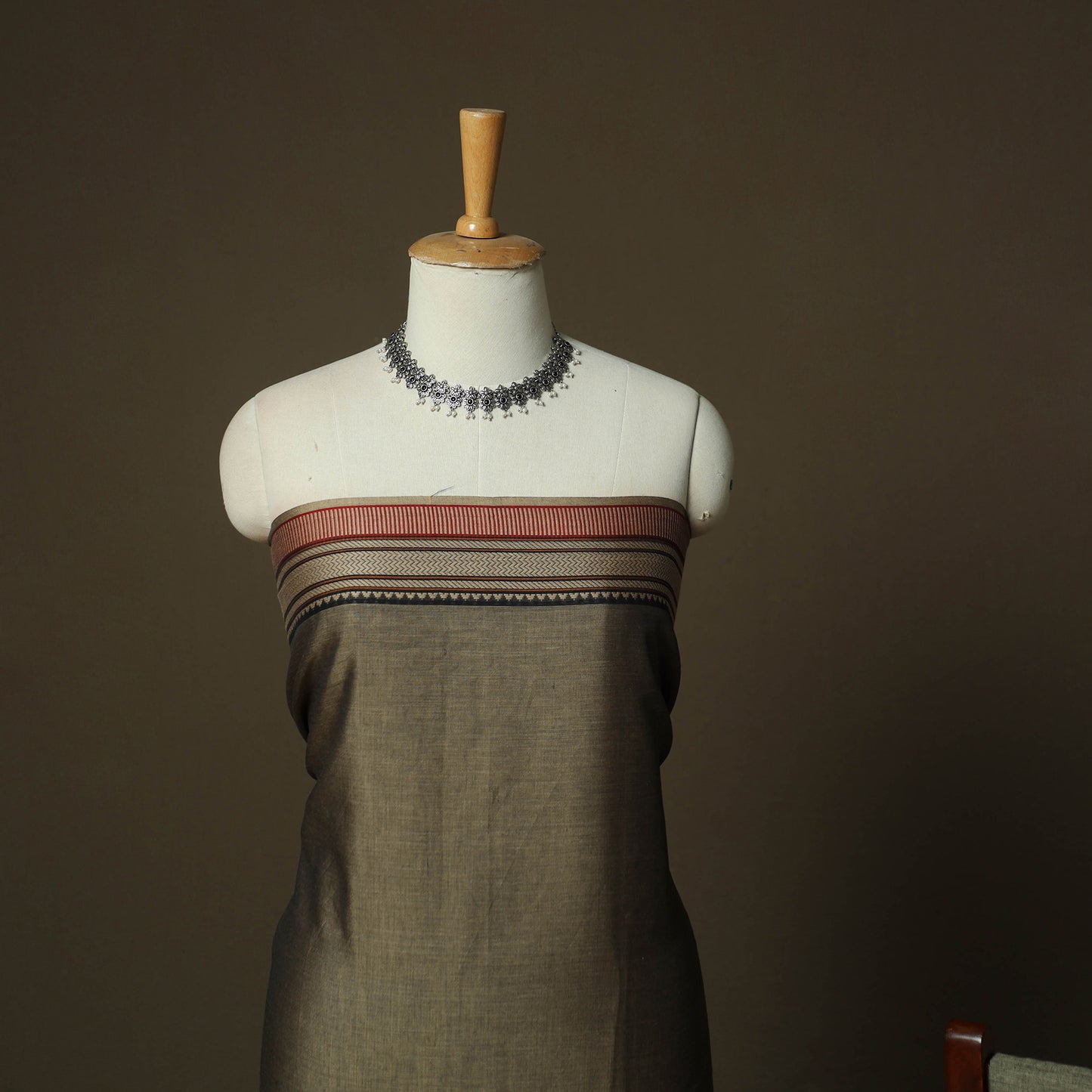 Dharwad Woven Cotton 3pc Unstitched Dress Material Suit Set 22