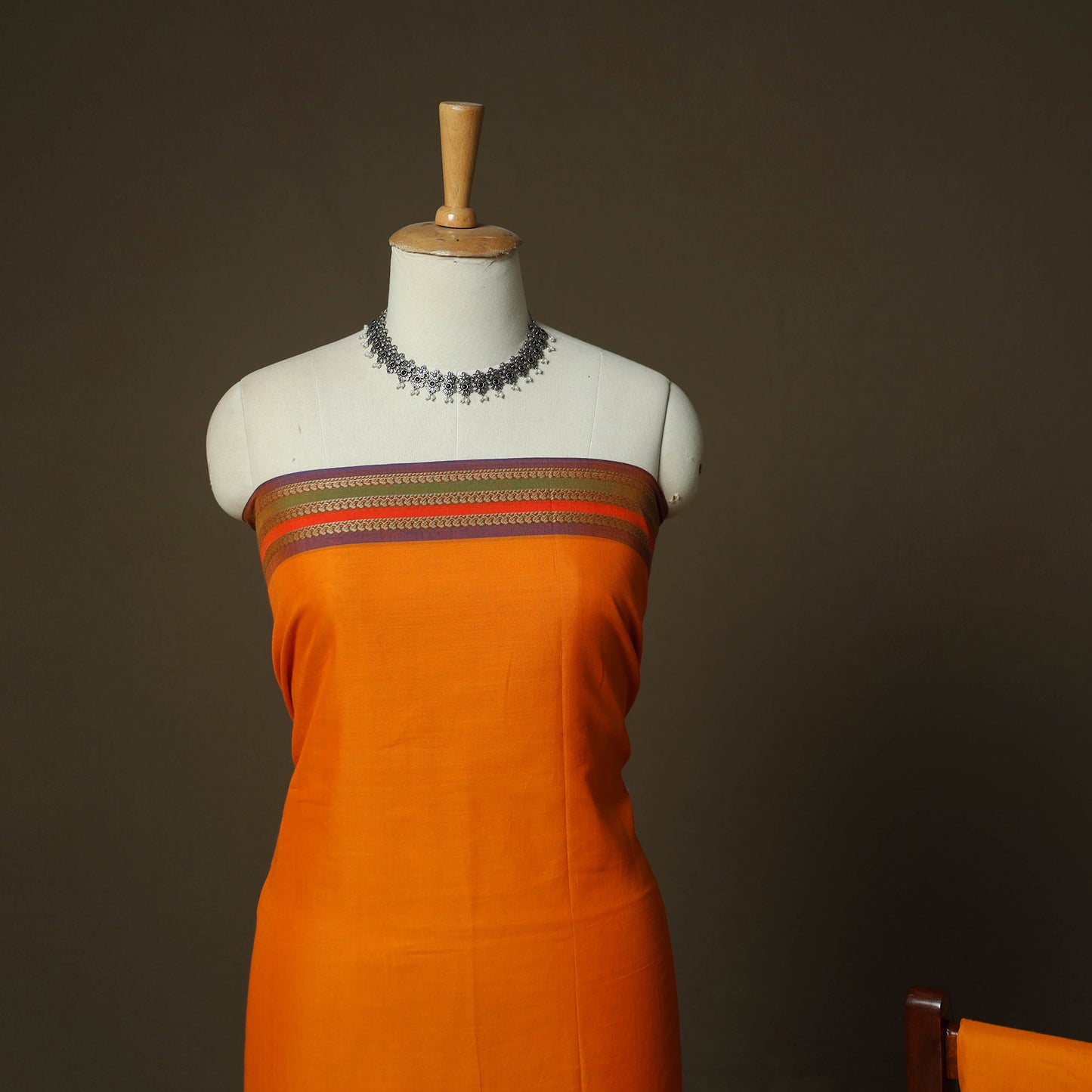 Dharwad Woven Cotton 3pc Unstitched Dress Material Suit Set 23