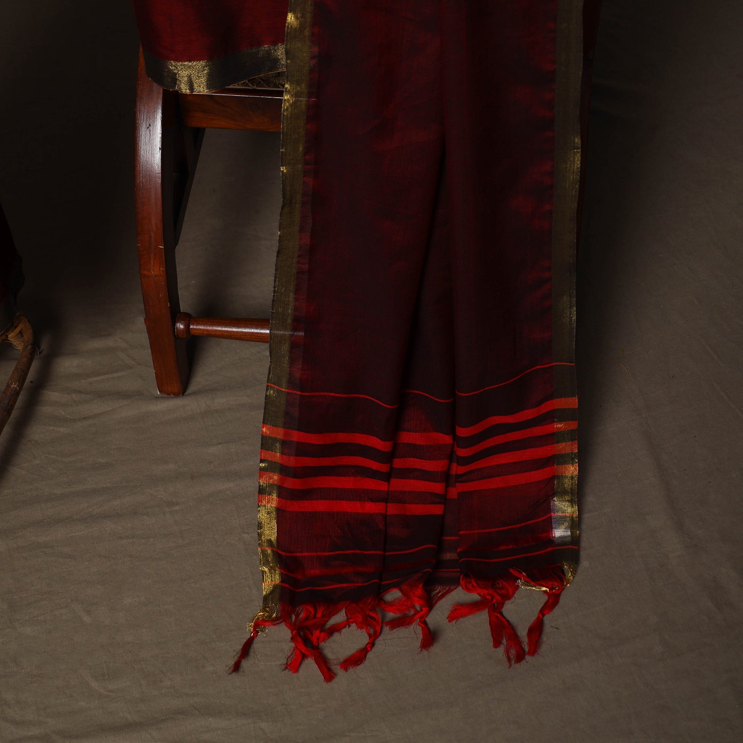 Dharwad Cotton 3pc Plain Unstitched Dress Material Suit Set with Zari Border 22