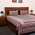 Black - cotton bagh double bedsheet with pillow covers 18
