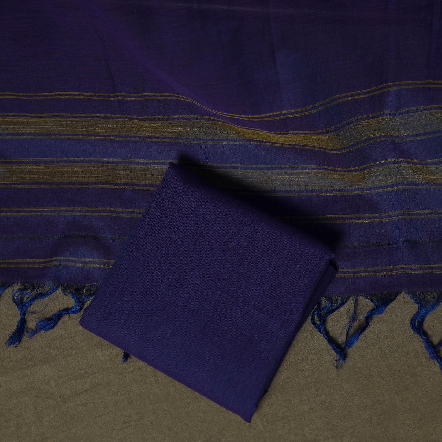 Dharwad Woven Cotton 3pc Unstitched Dress Material Suit Set 25