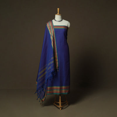 Dharwad Woven Cotton 3pc Unstitched Dress Material Suit Set 25