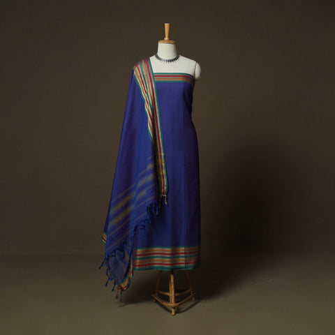 Dharwad Woven Cotton 3pc Unstitched Dress Material Suit Set 25
