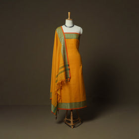Dharwad Woven Cotton 3pc Unstitched Dress Material Suit Set 26