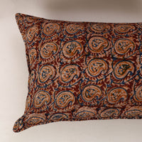 Maroon - Set of 2 Kalamkari Block Print Cotton Pillow Covers 34