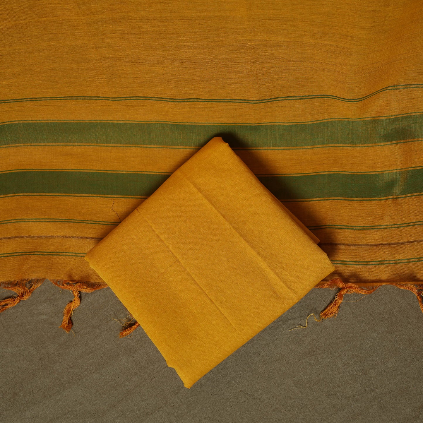 Dharwad Woven Cotton 3pc Unstitched Dress Material Suit Set 26